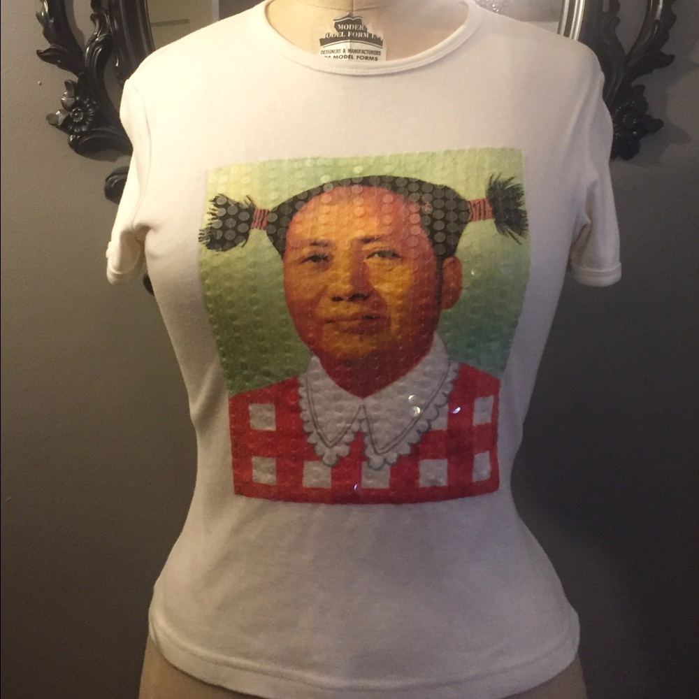 NWT VINTAGE VIVIENNE TAM FUNNY CHAIRMAN. MAO TSHIRT